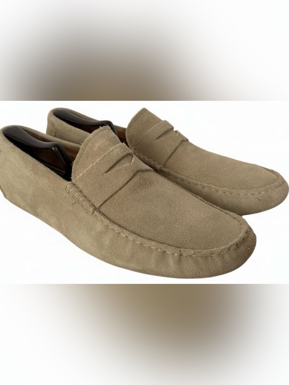 New Republic Monaco Suede Driving Loafers Tan Men's Size 11.5